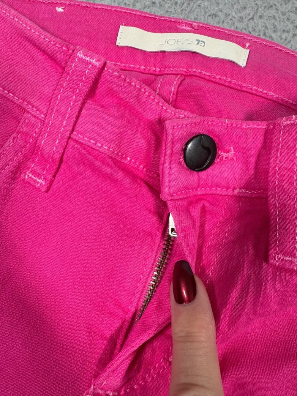 Joes Jeans Straight Ankle Pink Glo Junior Womens W25 Office Casual Retro - Picture 4 of 12